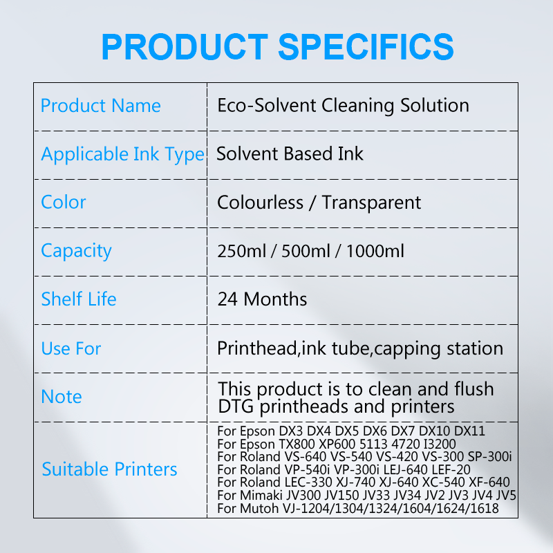 Sinh Thái Dung Môi Mực Dung Dị - đánh giá và giá Print Head Cleaning Kit