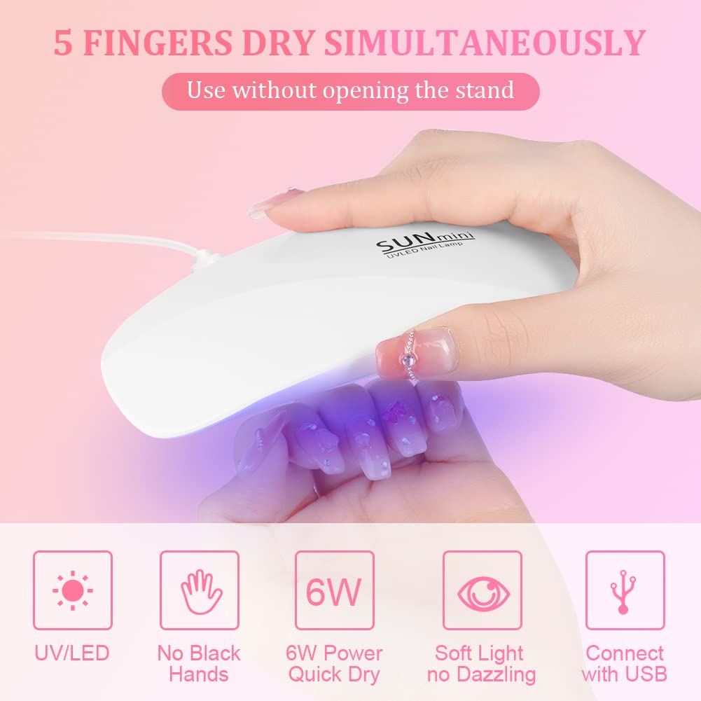 Portable 6 LED UV Nail Lamp 6W - đánh giá và giá Exposure Unit Uv