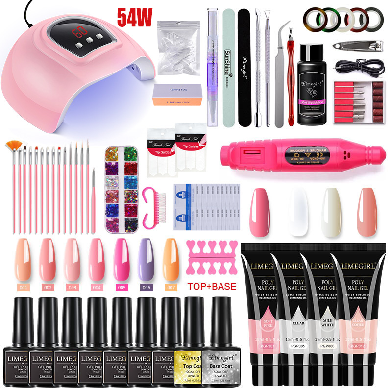 Nail Extension Kit Acrylic Gel - đánh giá và giá Exposure Unit Uv