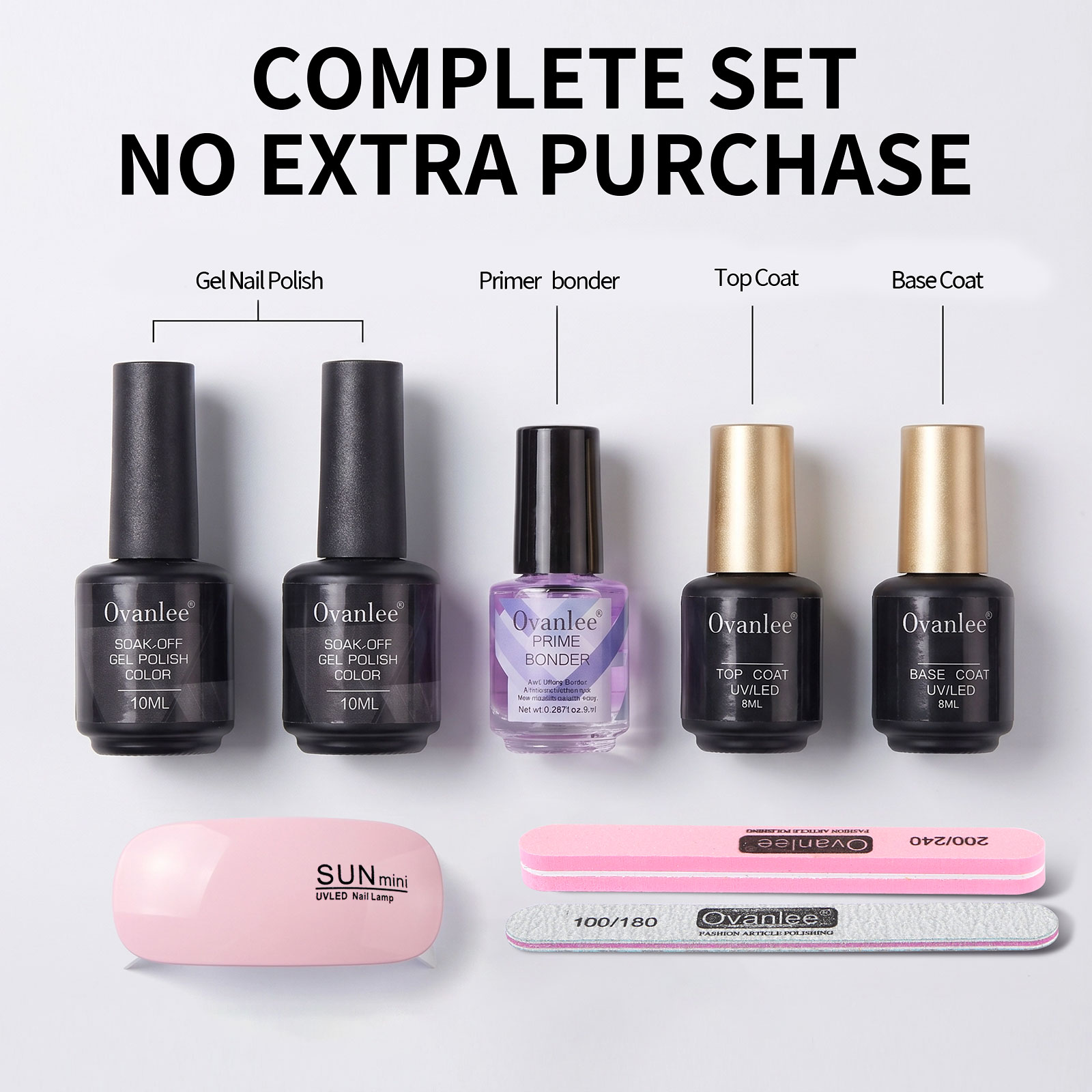 Gel Nail Polish Kit With UV Na - đánh giá và giá Exposure Unit Uv